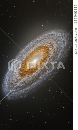 Galaxy in space. Elements of this image furnished by NASA. 132940313