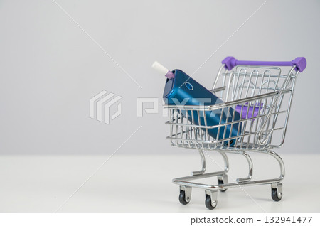 Electronic cigarette in a shopping cart. Tobacco heating system.  132941477
