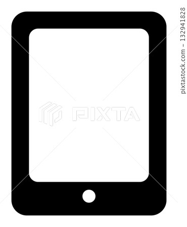 Tablet device icon illustration 132941828
