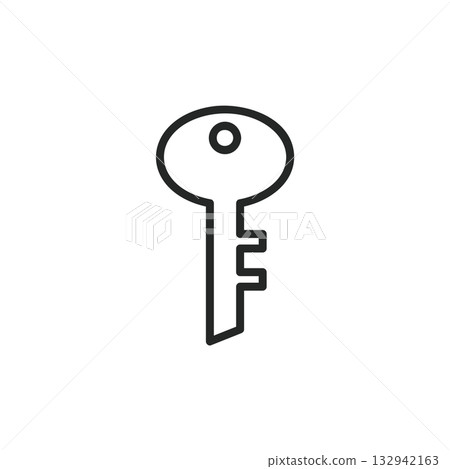 簡易鑰匙圖示鍵 132942163
