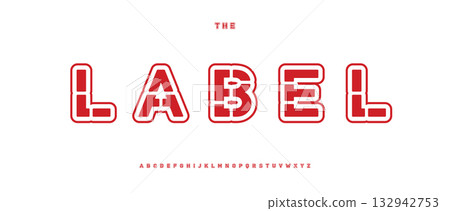 Rounded stencil font logo alphabet urban blocks typography, minimal cutout contour letters for military army title text, sport creative poster headline, geometric graffiti branding. Vector typeset Rounded stencil font logo alphabet urban blocks typography, minimal cutout contour letters for military army title text, sport creative poster headline, geometric graffiti branding. Vector typeset 132942753