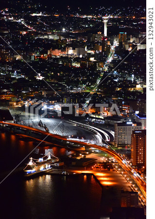函館夜景、函館站、五稜郭塔、摩週丸 函館夜景、函館站、五稜郭塔、摩週丸 132943021
