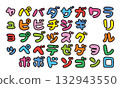 可愛的片假名日文書寫人物 Fukuro Moji 132943550