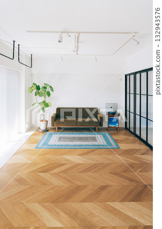 French herringbone room 132943576