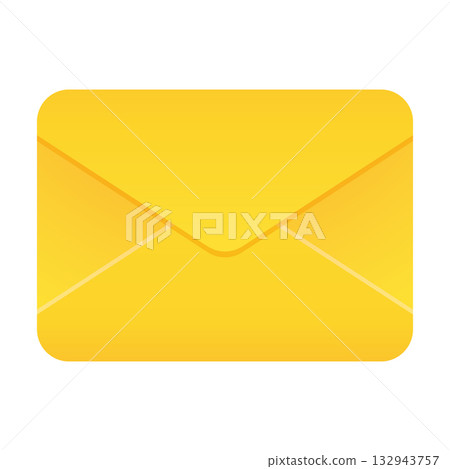 Envelope Mail Icon, Vector Isolated Envelope Mail Icon, Vector Isolated 132943757