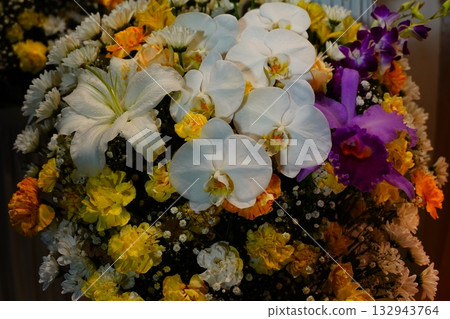 Offering flowers Offering flowers 132943764