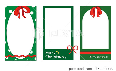 Christmas frame for festival, element on social media platform template 132944549