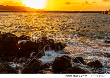 海濱日落 132944660