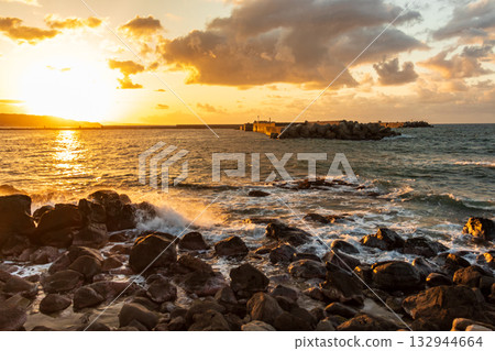 海濱日落 132944664