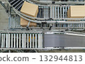 packing line in a logistics warehouse. conveyor belt in a modern production line 132944813
