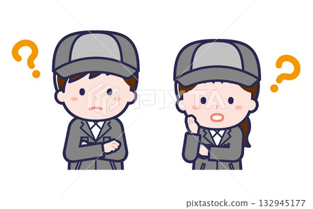 Factory worker / Duo / Male and female 04 132945177