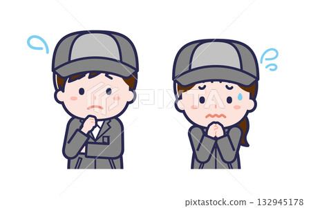 Factory worker / Duo / Male and female 05 132945178