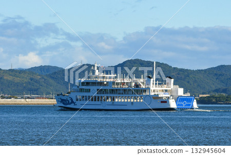 Car ferry navigating the Seto Inland Sea Car ferry navigating the Seto Inland Sea 132945604