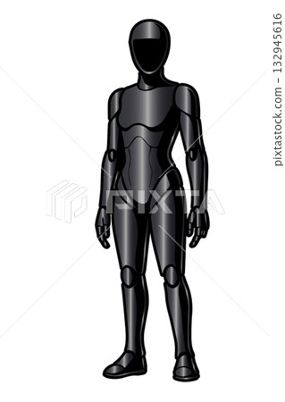 Humanoid robot (standing pose) 132945616