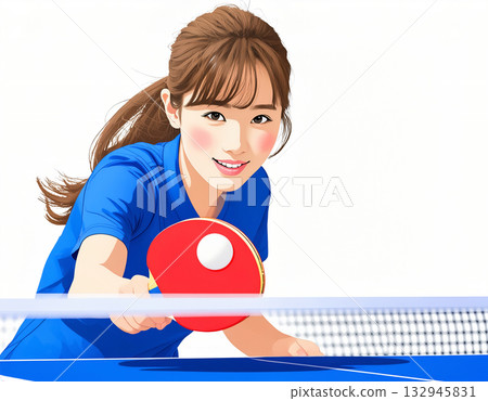 女子打乒乓球 00e 132945831