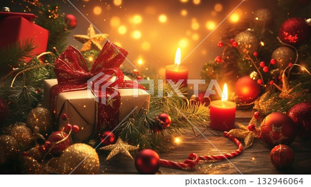 Christmas tree and gifts 132946064