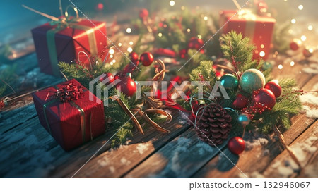聖誕樹和禮物 132946067