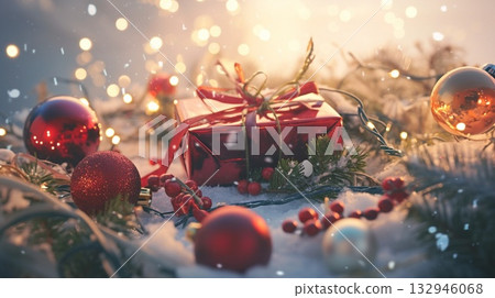 聖誕樹和禮物 132946068