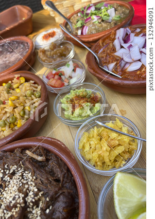 Typical Mexican Varied Food 132946091