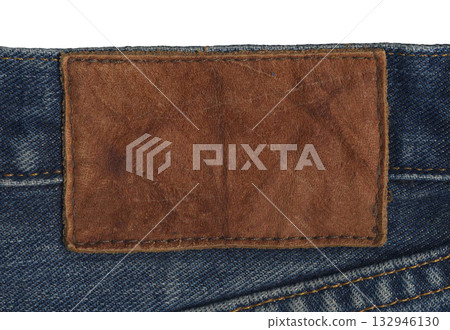 Leather patches from old jeans - 3 132946130