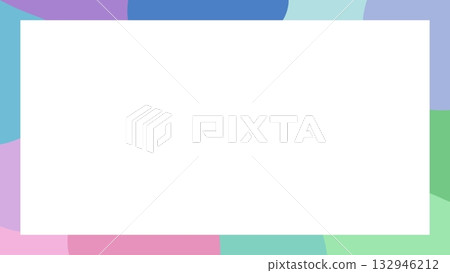Colorful and simple pop frame background 132946212