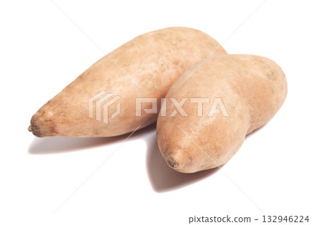 Sweet potatoes isolated on white background Sweet potatoes isolated on white background 132946224