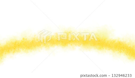 Golden sparkle mist or smoke with glowing yellow dust and shining light particles forming a magical curved path on transparent background Golden sparkle mist or smoke with glowing yellow dust and shining light particles forming a magical curved path on transparent background 132946233