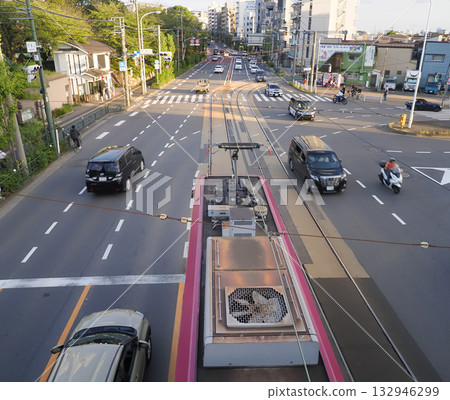 東京櫻花電車（都電荒川線），合線軌道，飛鳥山交叉口 132946299