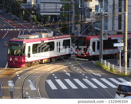 東京櫻花電車（都電荒川線），合線軌道，飛鳥山交叉口 132946304