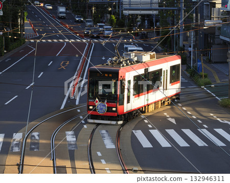 東京櫻花電車（都電荒川線），合線軌道，飛鳥山交叉口 132946311