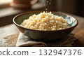 white rice in a bowl 132947376