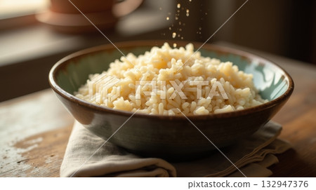 white rice in a bowl white rice in a bowl 132947376