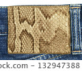Old jeans patch - snake skin 132947388