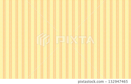 Striped pattern knitted with yellow and orange yarn 132947465