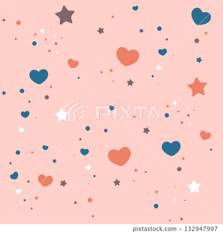 pattern with hearts 132947997