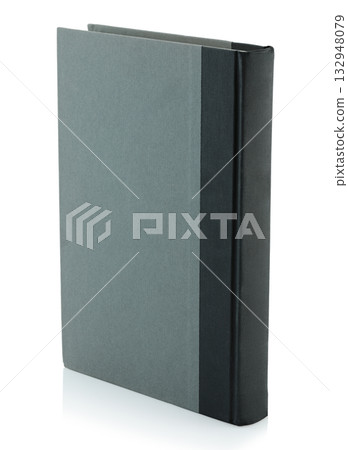Simple gray book, isolated on transparent background 132948079