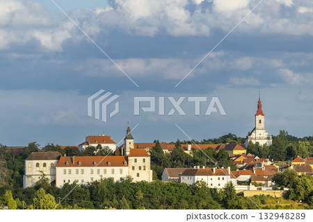 Jevisovice village architecture standing under cloudy sky 132948289