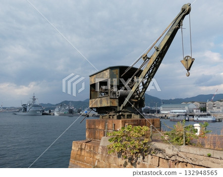 Alley Karasukojima's torpedo loading crane Alley Karasukojima's torpedo loading crane 132948565
