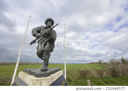 D Day paratrooper monument Sainte Marie du Mont Normandy France 132948577