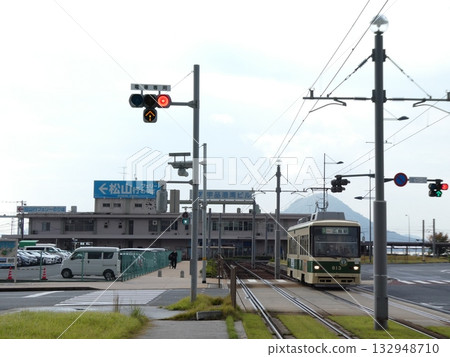 Hiroshima Port and Hiroshima Electric Railway in Ujina 132948710