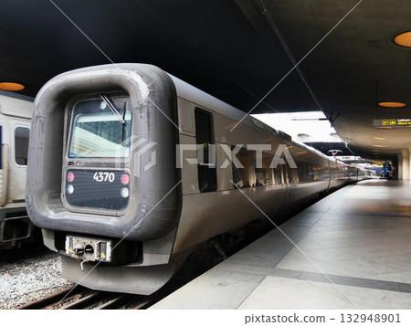 Trains in Copenhagen, Denmark 132948901