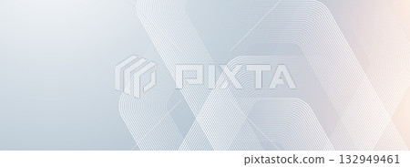 Digital hexagonal blue abstract background. Digital futuristic technology concept with hexagons. Geometric stripe line art design for poster, brochure, cover, banner, website, header 132949461