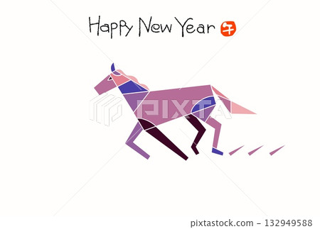 Year of the Horse New Year's card Year of the Horse New Year's card material Illustration Year of the Horse New Year's card Year of the Horse New Year's card material Illustration 132949588