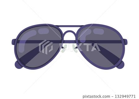 Glasses as Police Equipment and Professional Policeman Object Vector Illustration Glasses as Police Equipment and Professional Policeman Object Vector Illustration 132949771