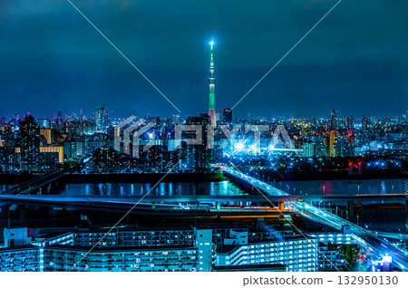 Night view of Skytree in November 132950130