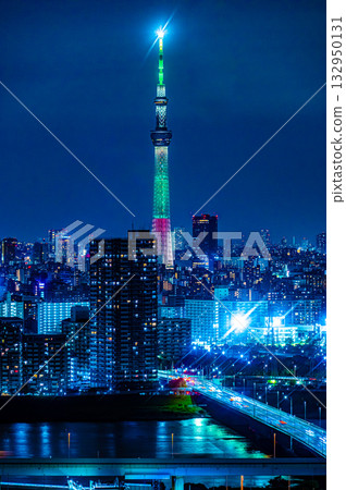 Night view of Skytree in November 132950131