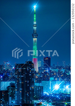 十一月晴空塔的夜景 132950132