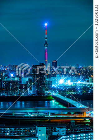 Night view of Skytree in November Night view of Skytree in November 132950133