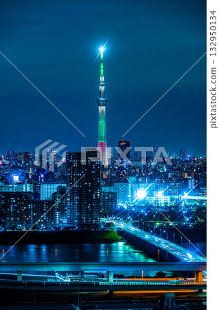 Night view of Skytree in November 132950134