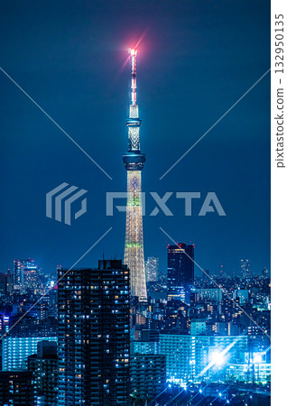 十一月晴空塔的夜景 132950135